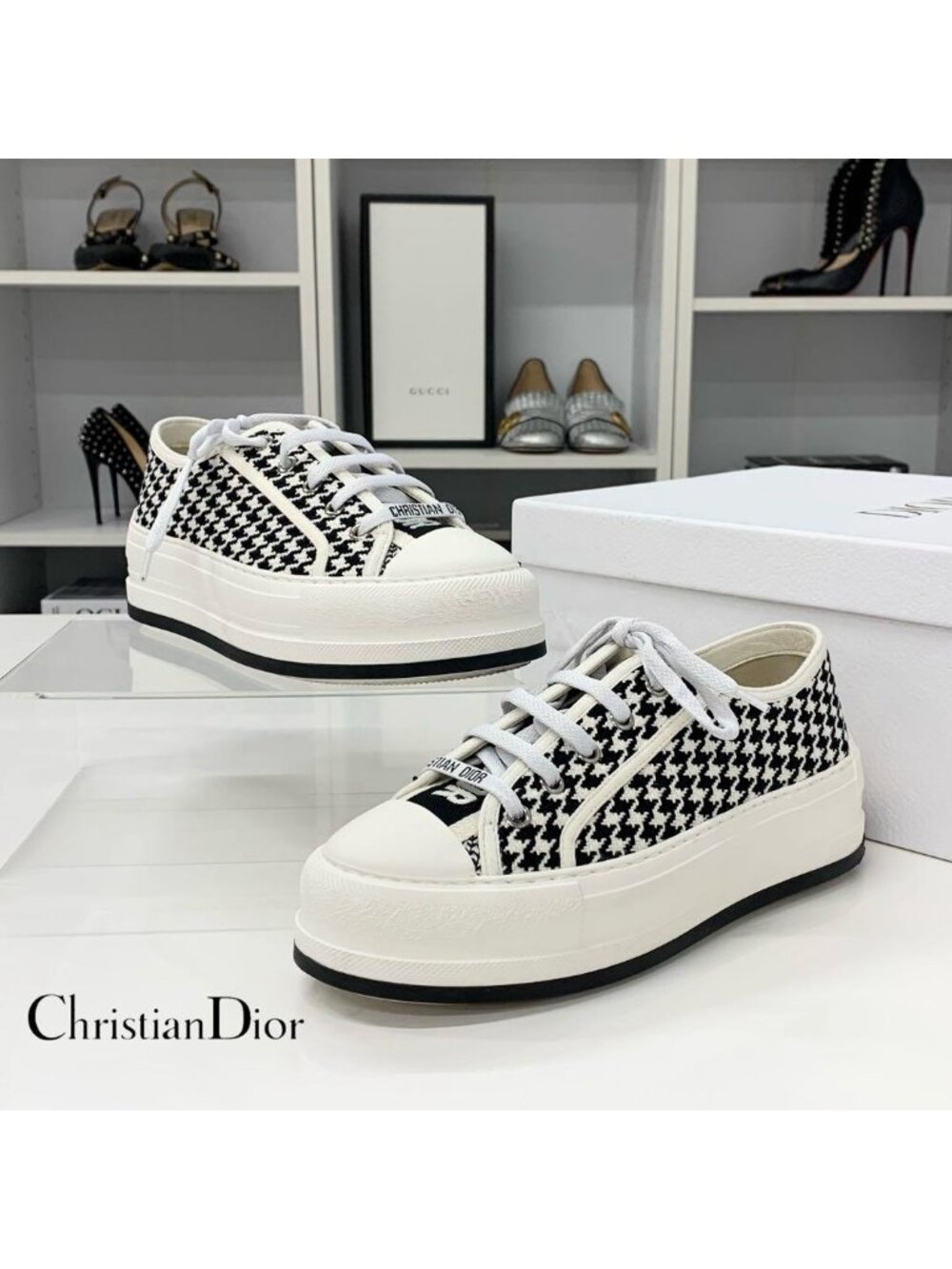 Dior Walk'n' Fabric Logo Sneakers
